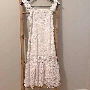 White eyelet dress